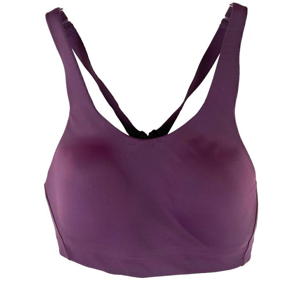 ATHLETA Racerback High Impact Sports Bra in Burgundy Size 32D - Picture 2 of 7